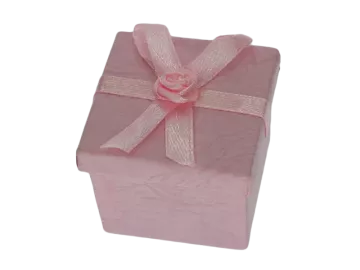 Ringbox Schmuckbox rosa